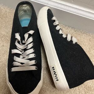 SeaVees Charcoal and Cream Casual Sneakers